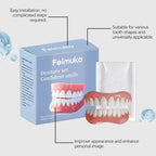 Temporary Dentures Realistic Fake Teeth Cosmetic Smile Cover for Missing Broken Teeth Comfort