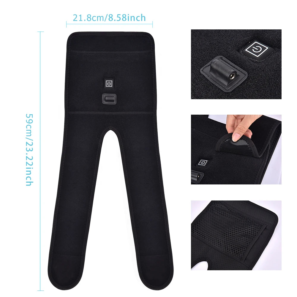 Electric Knee Heating Pad Heated Leg Brace Wrap for Joint Pain Relief and Muscle Relaxation