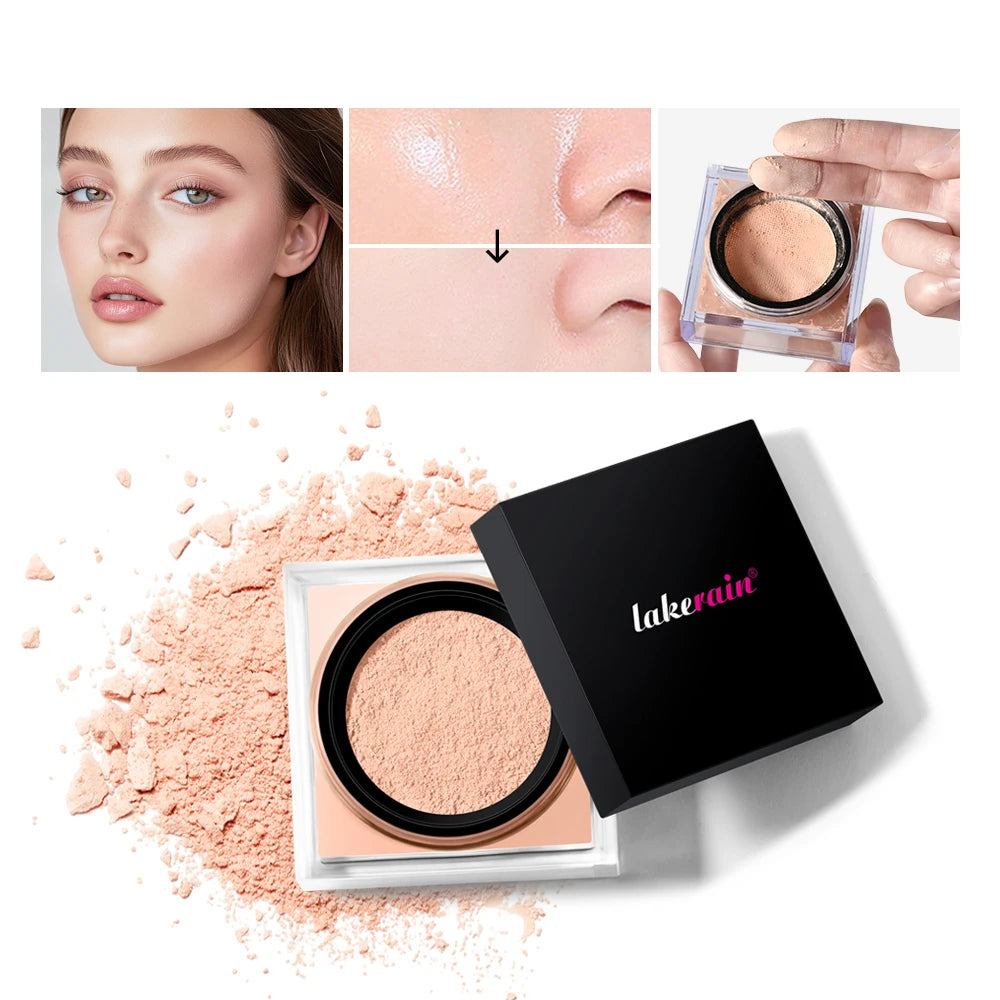 Loose Setting Powder Face Makeup Blurring Matte Finish for Long Lasting Oil Control Daily Use