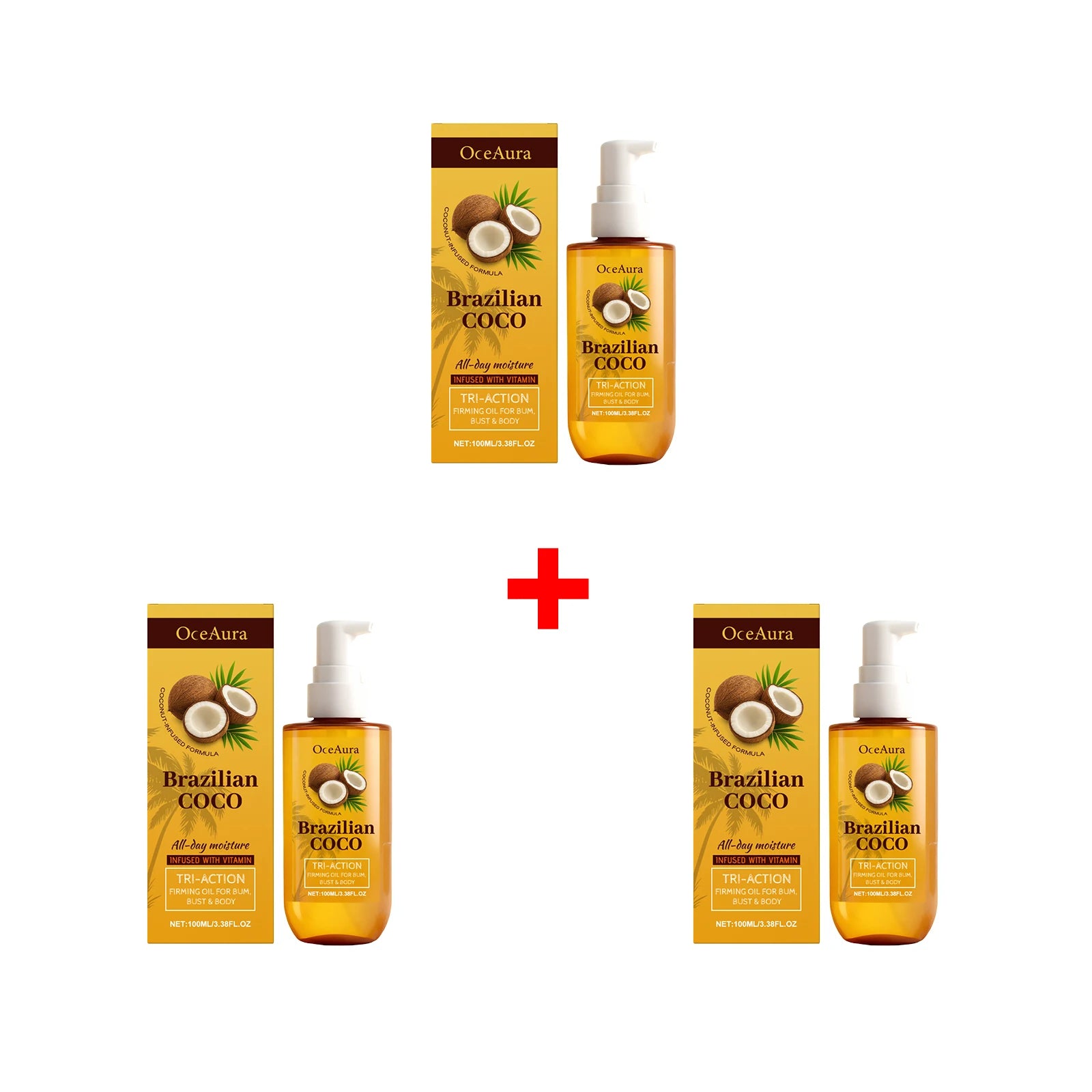 Coconut Firming Oil Skin Tightening Moisturizer for Body Hydration and Elasticity Recovery - 14