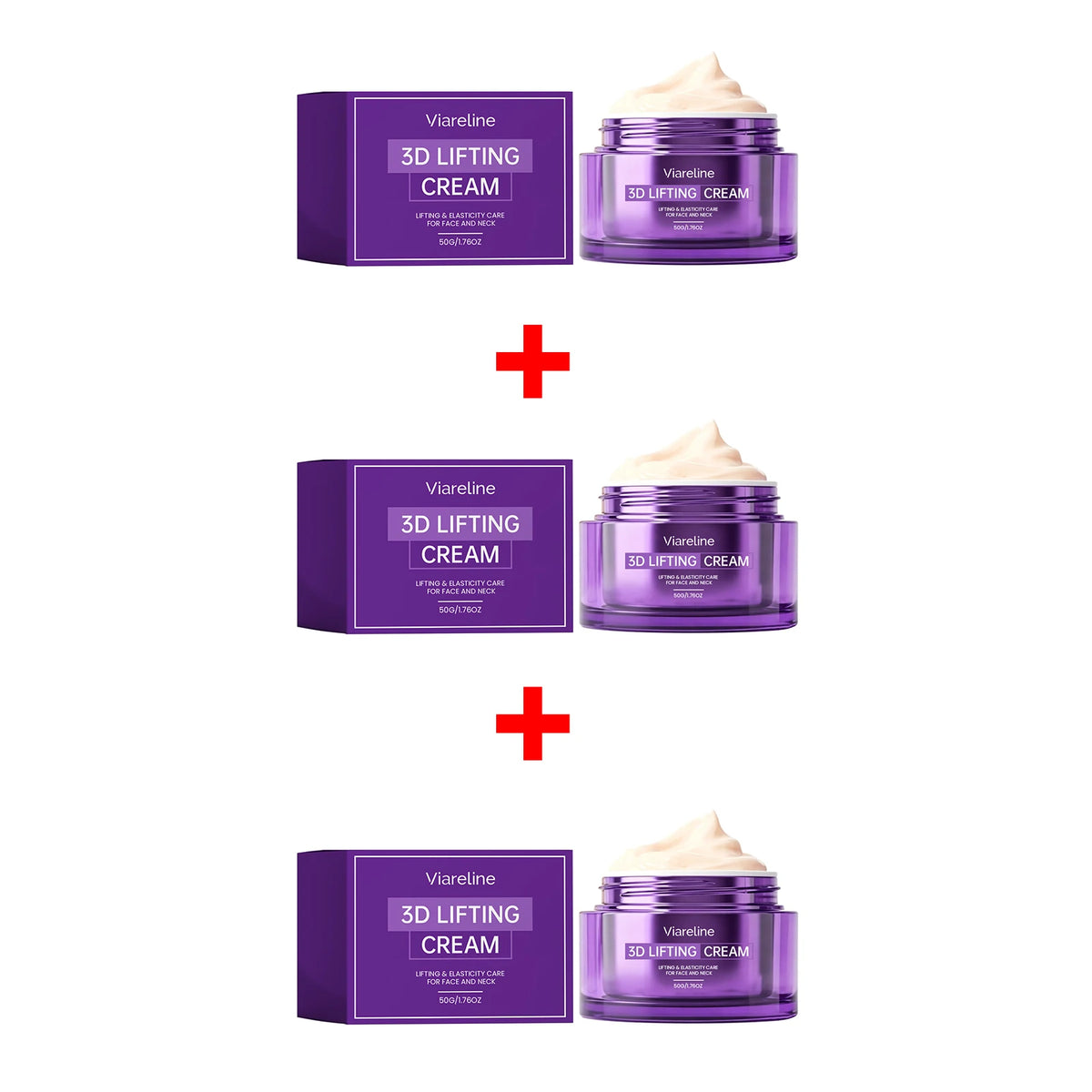 3D Lifting Cream Firming Moisturizer for Face and Neck Tightening Anti Aging Skin Care