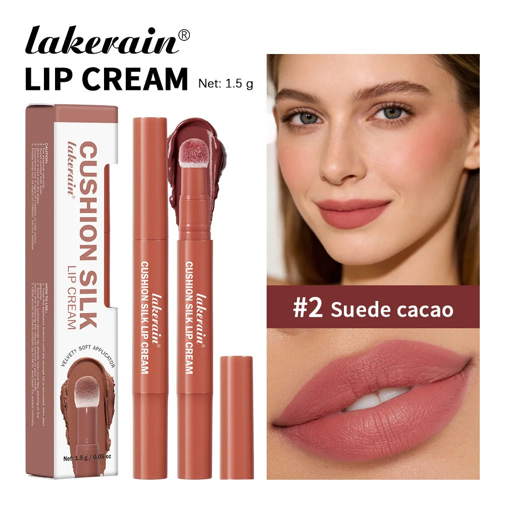 2 in 1 Lip Powder Cream and Blush Waterproof Long Lasting Makeup for Daily Beauty Routine