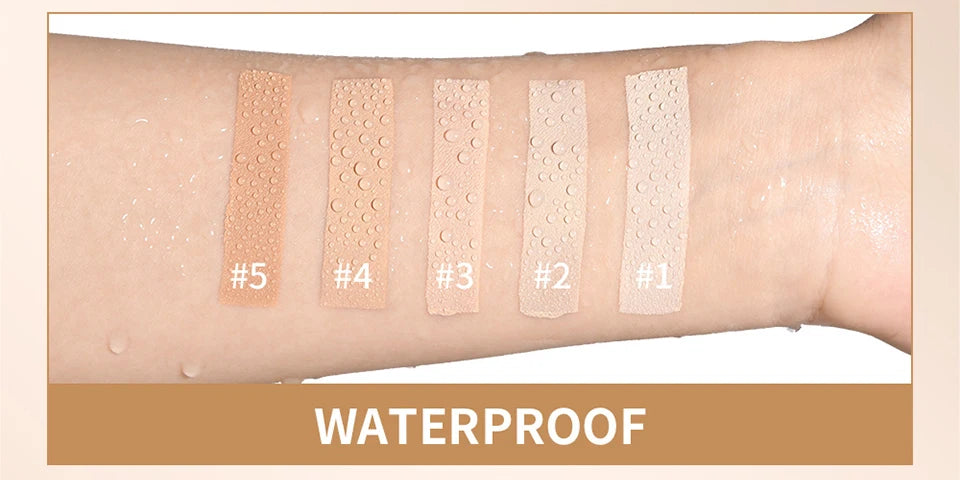 Matte Foundation Stick Face Concealer Makeup with Brush for Flawless Finish