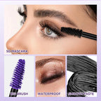 5D Mascara Waterproof Lengthening Eyelash Enhancer for Voluminous Curling Lashes Daily Makeup