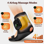 Airbag Ankle Massager Foot Compression Wrap with Heating for Pain Relief and Muscle Recovery