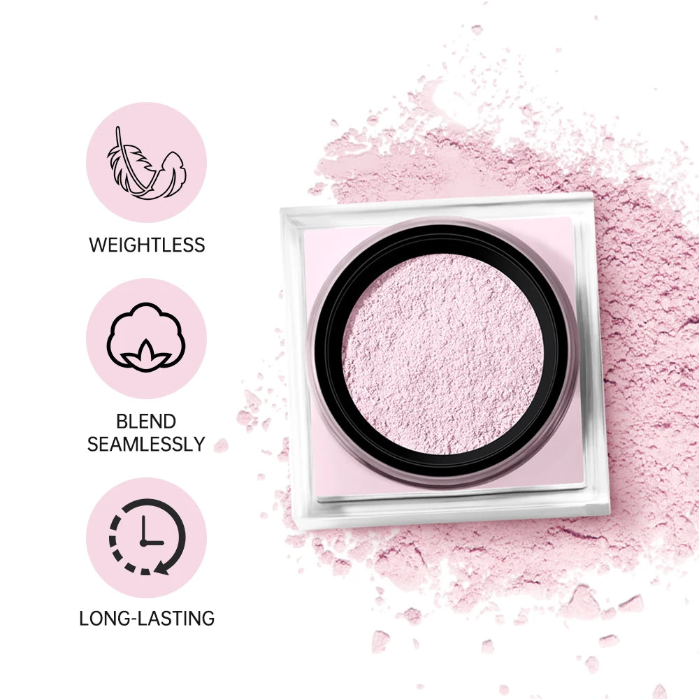 Loose Setting Powder Face Makeup Blurring Matte Finish for Long Lasting Oil Control Daily Use