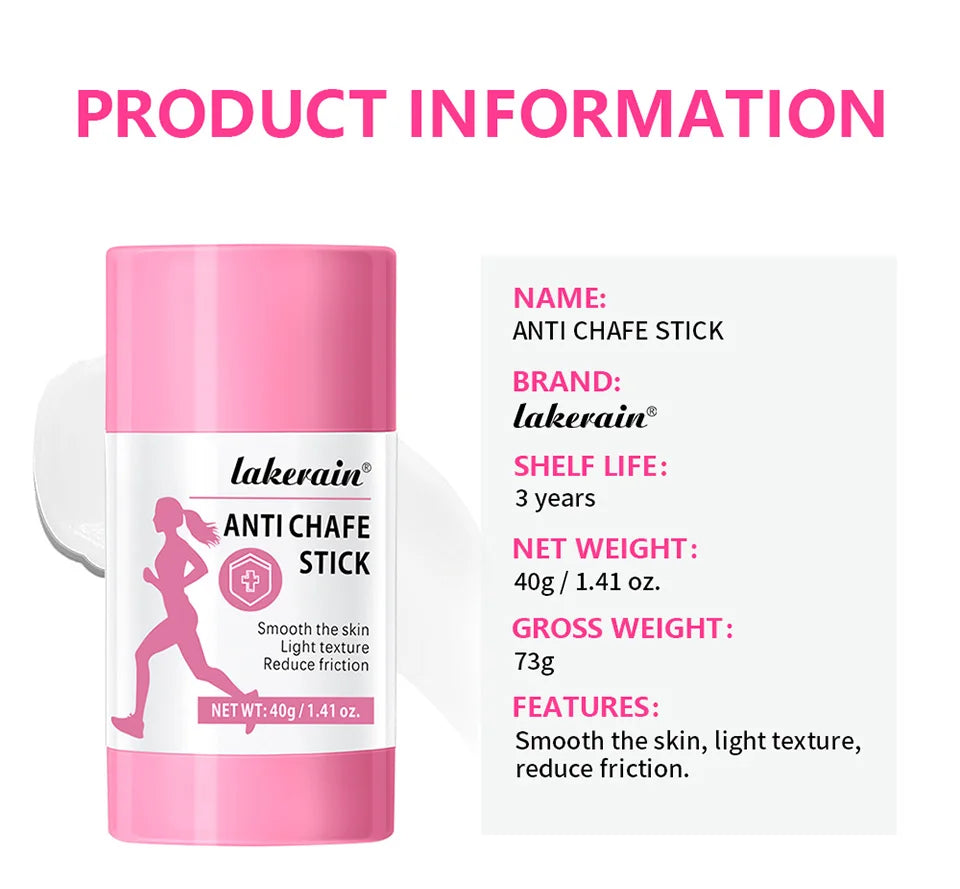 Anti Chafe Stick Friction Reducing Balm Moisturizing Skin Care for Running Hiking and Sports - 17