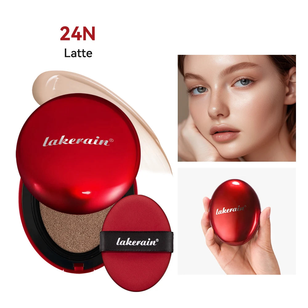 Air Cushion Foundation BB CC Cream Full Coverage Makeup for Flawless Matte Face Finish Daily Use