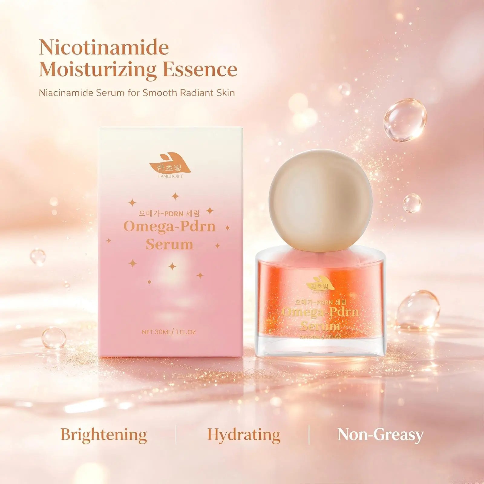 Niacinamide Hydrating Face Serum Facial Moisturizing Essence for Glowing Radiant Skin - 2