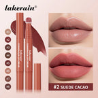 2 in 1 Lip Powder Cream and Blush Waterproof Long Lasting Makeup for Daily Beauty Routine