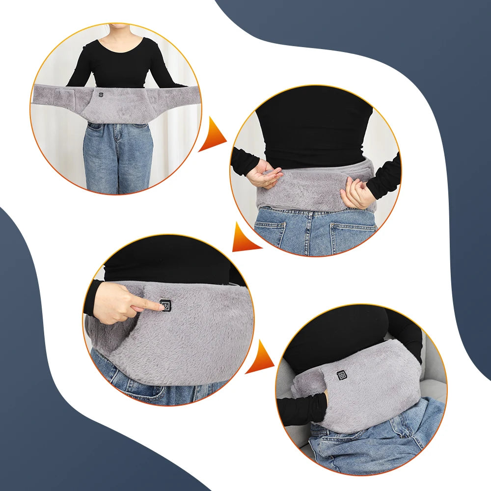 Electric Heating Waist Belt Hand Warmer Graphene Heat Therapy for Relief and Comfort - 14