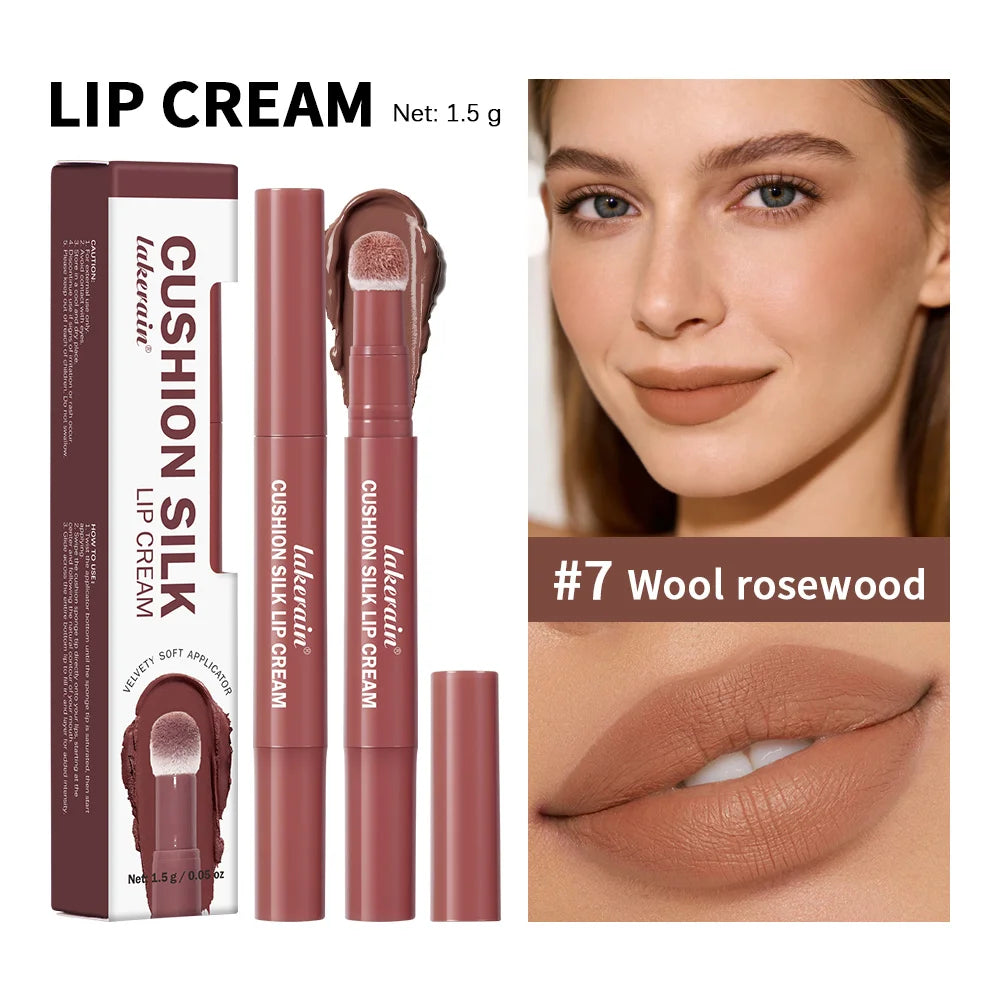 Air Cushion Lip Cream Tinted Blush Dual Action Matte Finish for Daily Makeup Routine