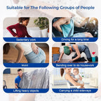 Electric Waist Massager Back Stretcher Lumbar Traction Device for Spinal Support and Daily Relief