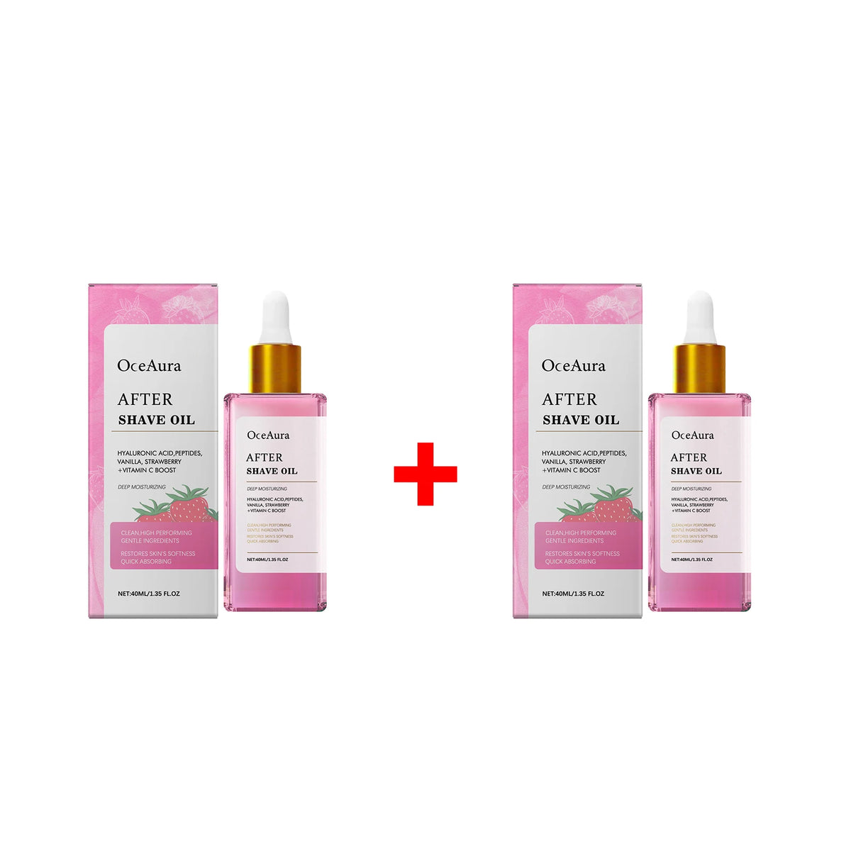 After Shave Oil Strawberry Scented Post Waxing Soothing Serum for Sensitive Skin Care