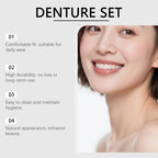 Temporary Dentures Realistic Fake Teeth Cosmetic Smile Cover for Missing Broken Teeth Comfort