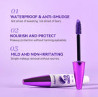 5D Mascara Waterproof Lengthening Eyelash Enhancer for Voluminous Curling Lashes Daily Makeup