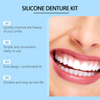 Full Denture Set Silicone False Teeth Cosmetic Veneers for Smile Improvement