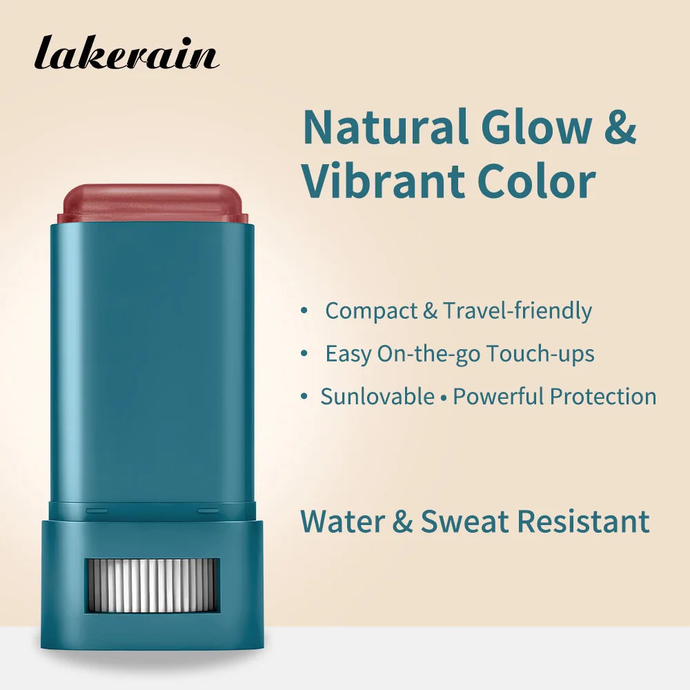 Sunscreen Blush Stick Tinted SPF 50 Cream Face Makeup for Glowing Cheeks