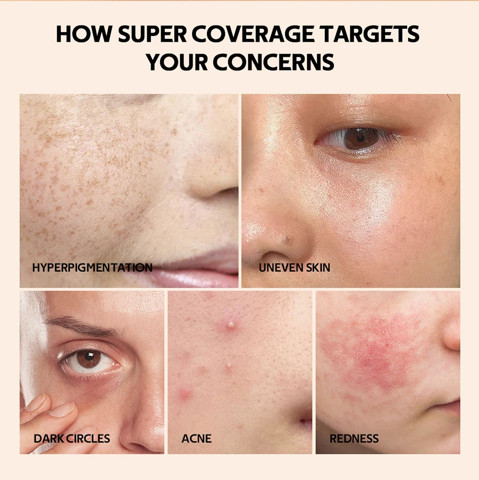 Waterproof Liquid Concealer Matte Foundation Full Coverage for Face Sculpting and Dark Circles