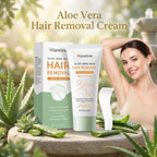 Aloe Vera Hair Removal Cream Painless Depilatory Lotion for Smooth Legs Underarms and Body