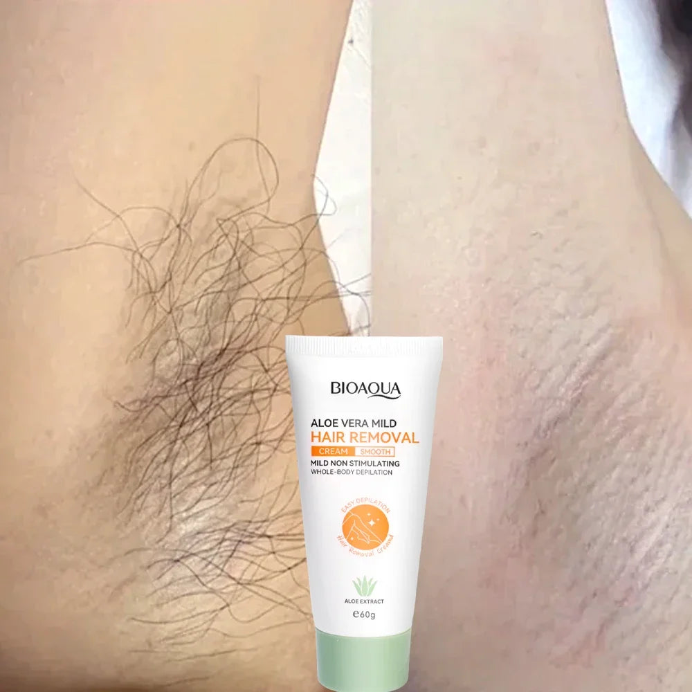 Hair Removal Cream Painless Depilatory Lotion Gentle Formula for Smooth Body Skin Care