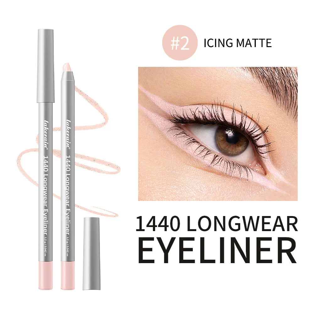 Longwear Eyeliner Pencil Waterproof Smudgeproof Eye Makeup for Precise Daily Cosmetic Look - 31