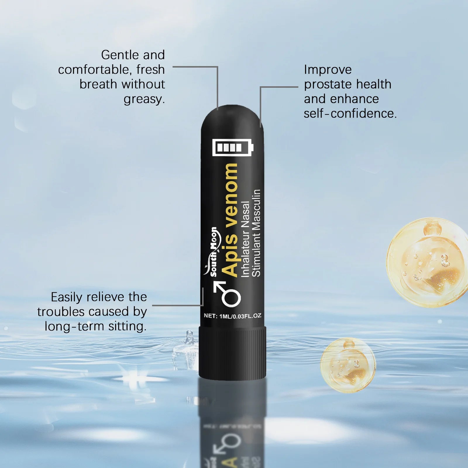 Men Nasal Inhaler Energy Stick Cooling Nourishing Nasal Suction for Daily Confidence - 14