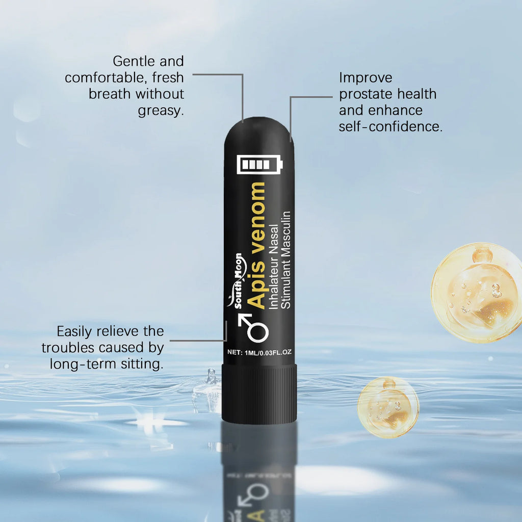 Men Nasal Inhaler Energy Stick Cooling Nourishing Nasal Suction for Daily Confidence
