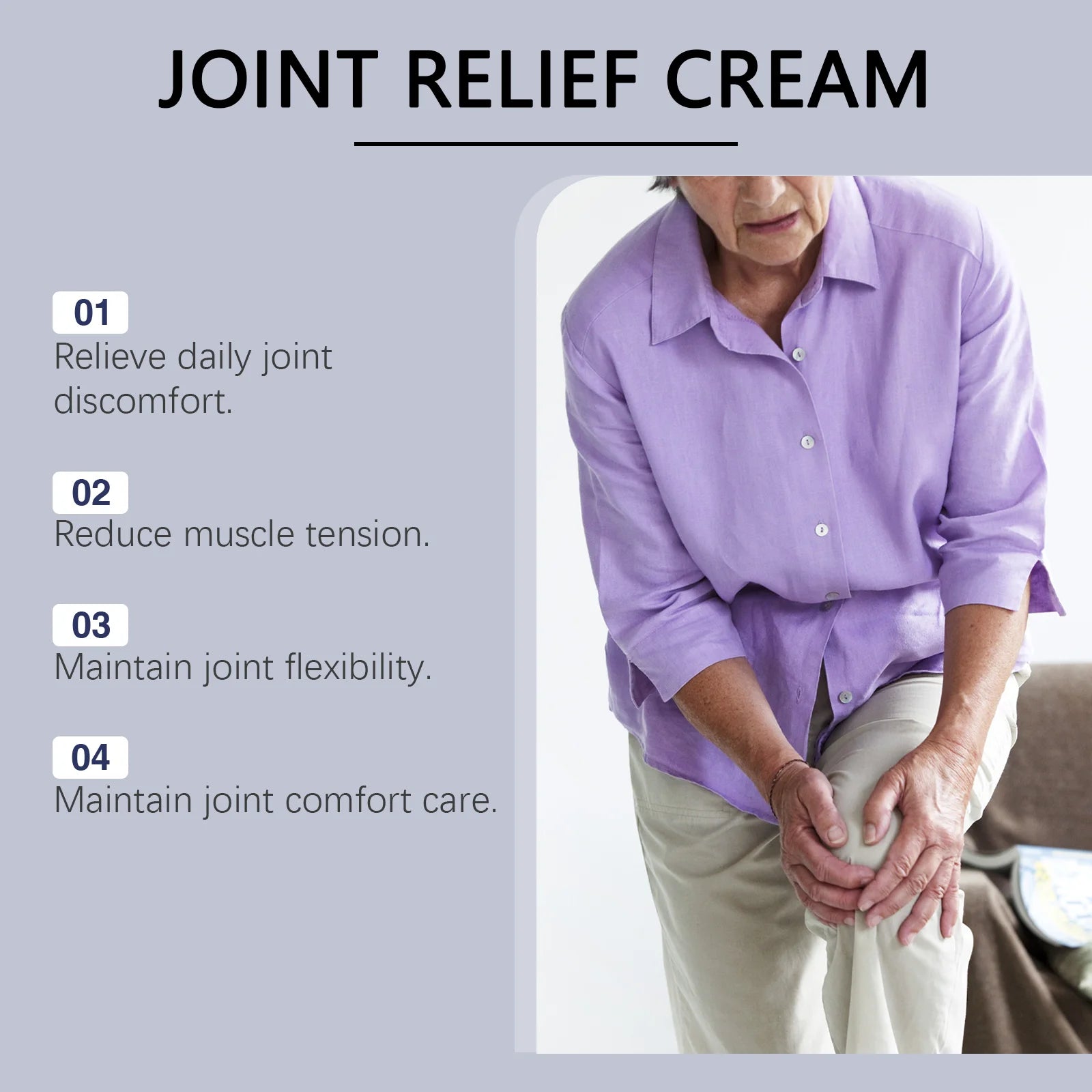 Joint Relief Massage Cream Soothing Muscle Recovery Balm for Daily Joint Flexibility and Comfort - 8