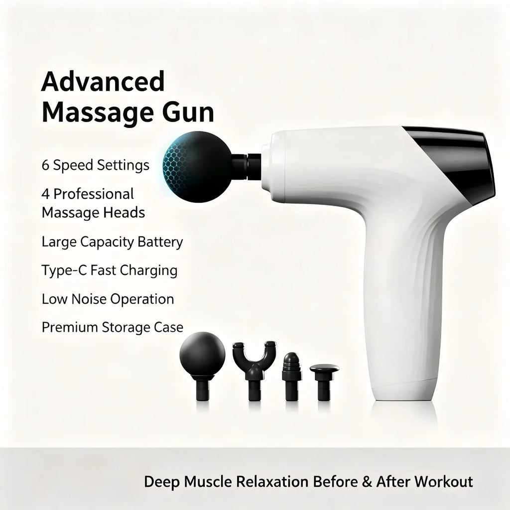 Mini Massage Gun Percussion Muscle Massager Portable Deep Tissue Device for Recovery Workout