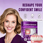 Silicone Dentures Full Set Fake Teeth for Natural Comfort Smile and Oral Beauty Improvement