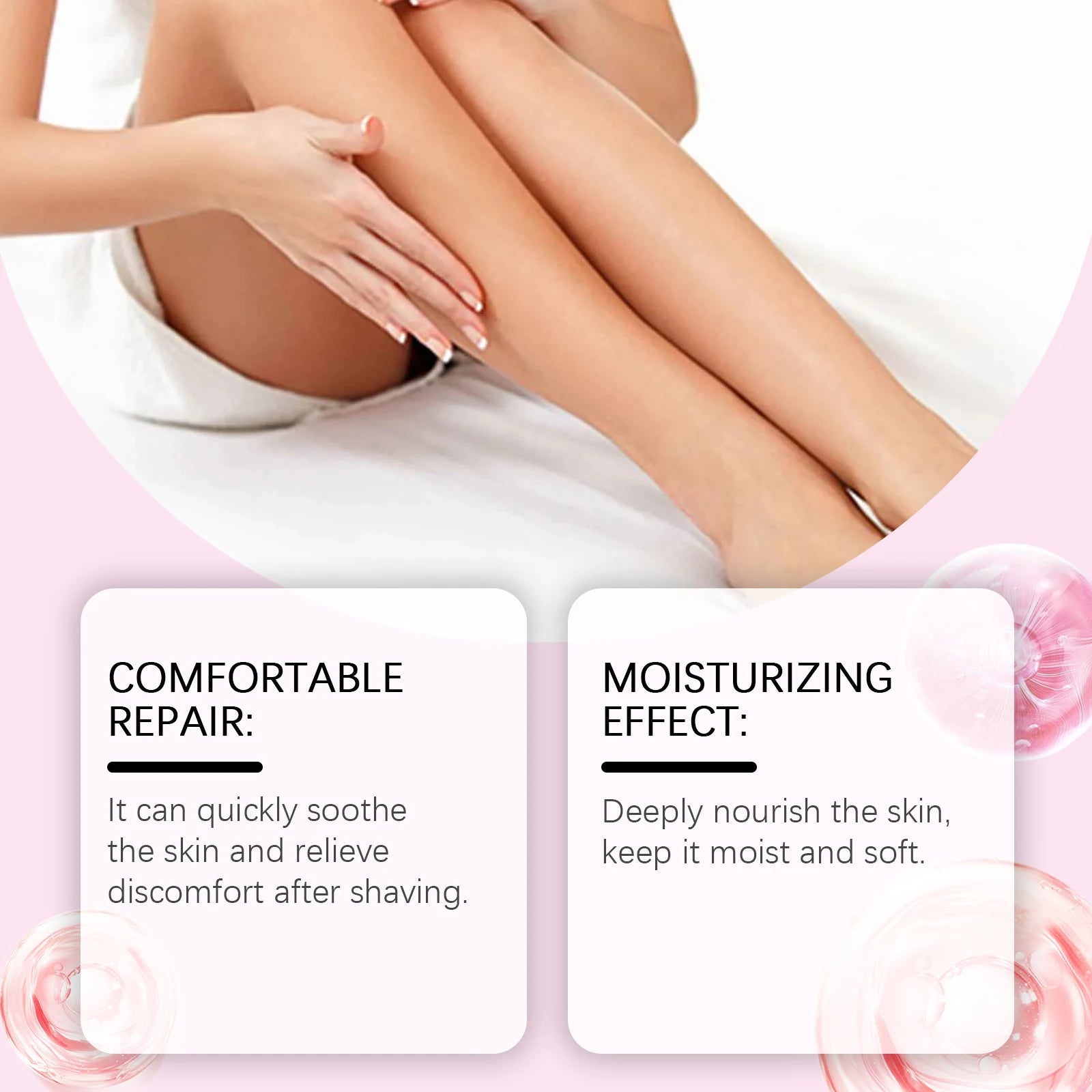 After Shave Oil Strawberry Scented Post Waxing Soothing Serum for Sensitive Skin Care - 8
