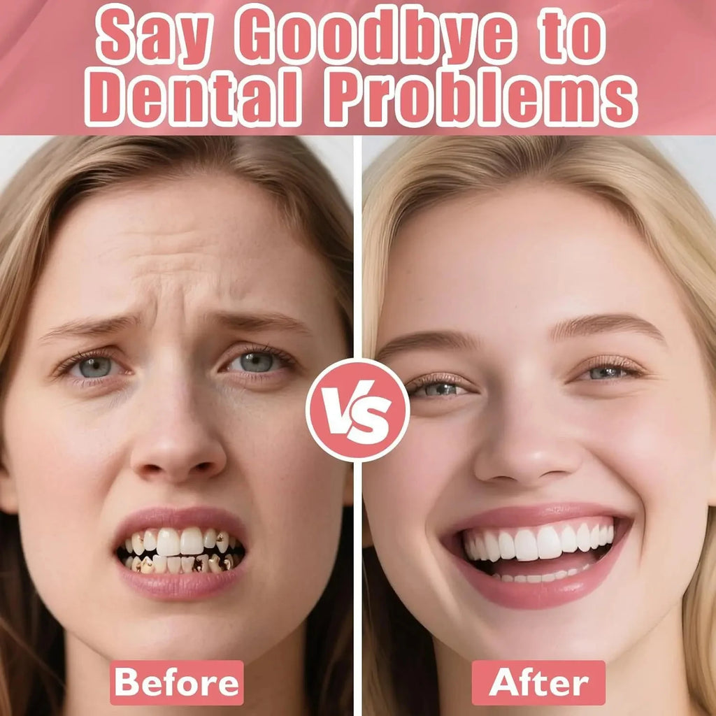 Full Denture Set Realistic Temporary False Teeth for Natural Comfortable Smile