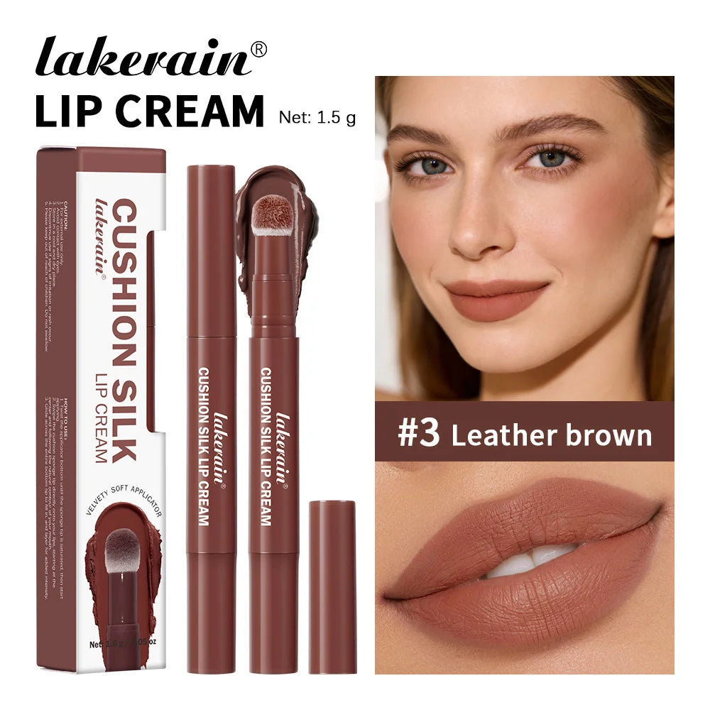 2 in 1 Lip Powder Cream and Blush Waterproof Long Lasting Makeup for Daily Beauty Routine