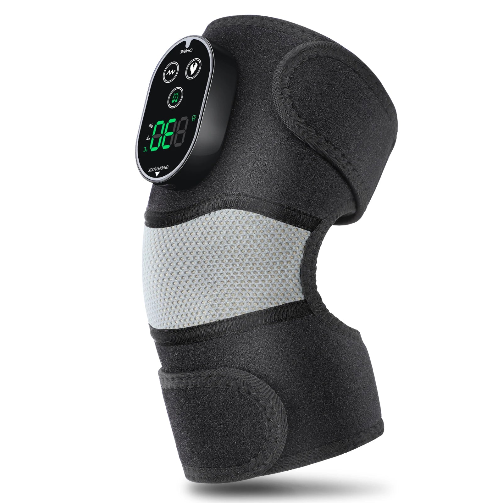 Knee Massager Electric Heat Vibration Wrap Heated Joint Relief for Leg Shoulder and Elbow Use - 16