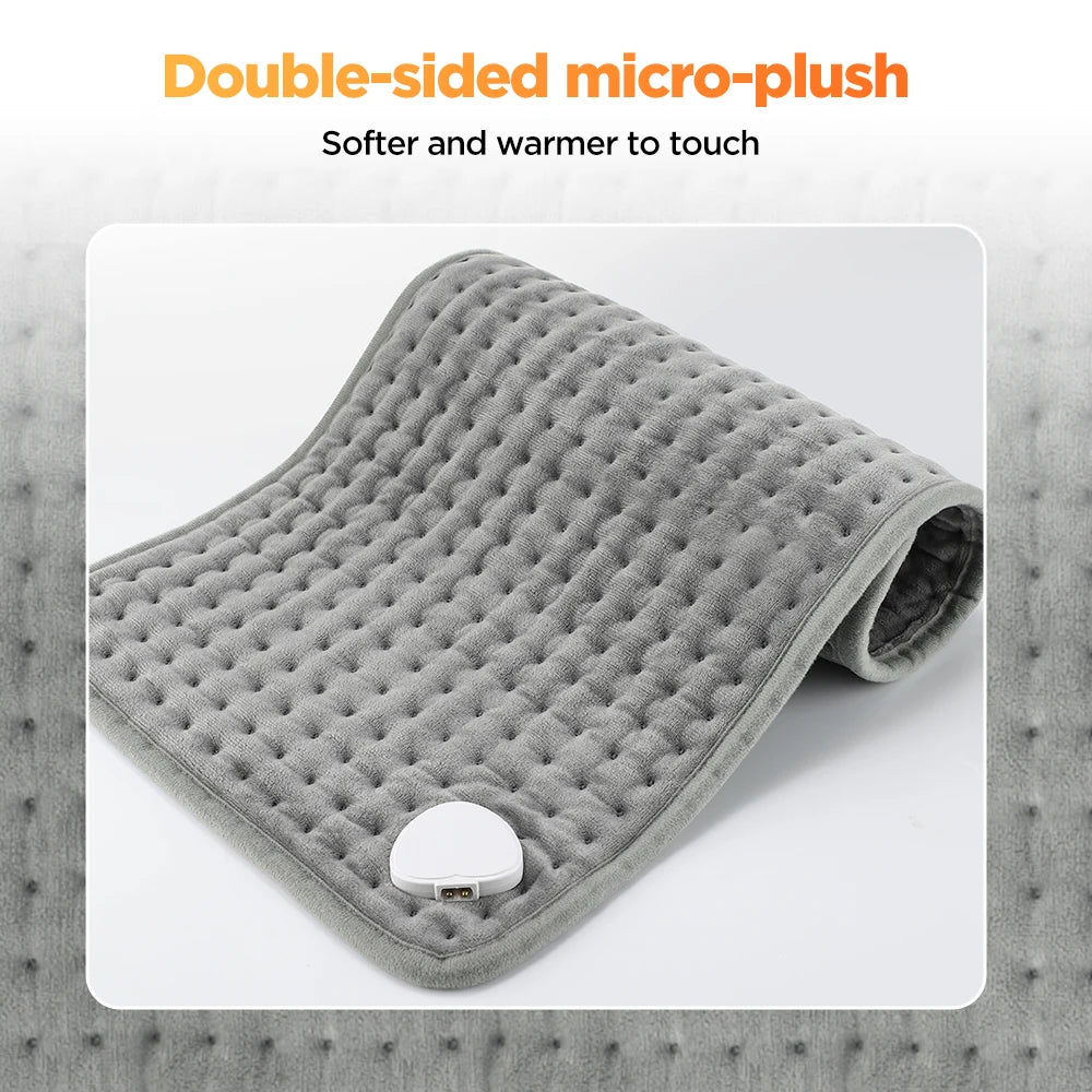 Electric Heating Pad Heated Therapy Mat with Auto Shut Off for Back Neck and Shoulder Pain Relief
