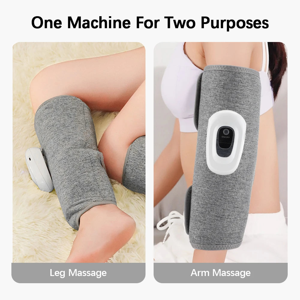 Wireless Calf Massager Air Compression Leg Wrap for Muscle Recovery and Circulation