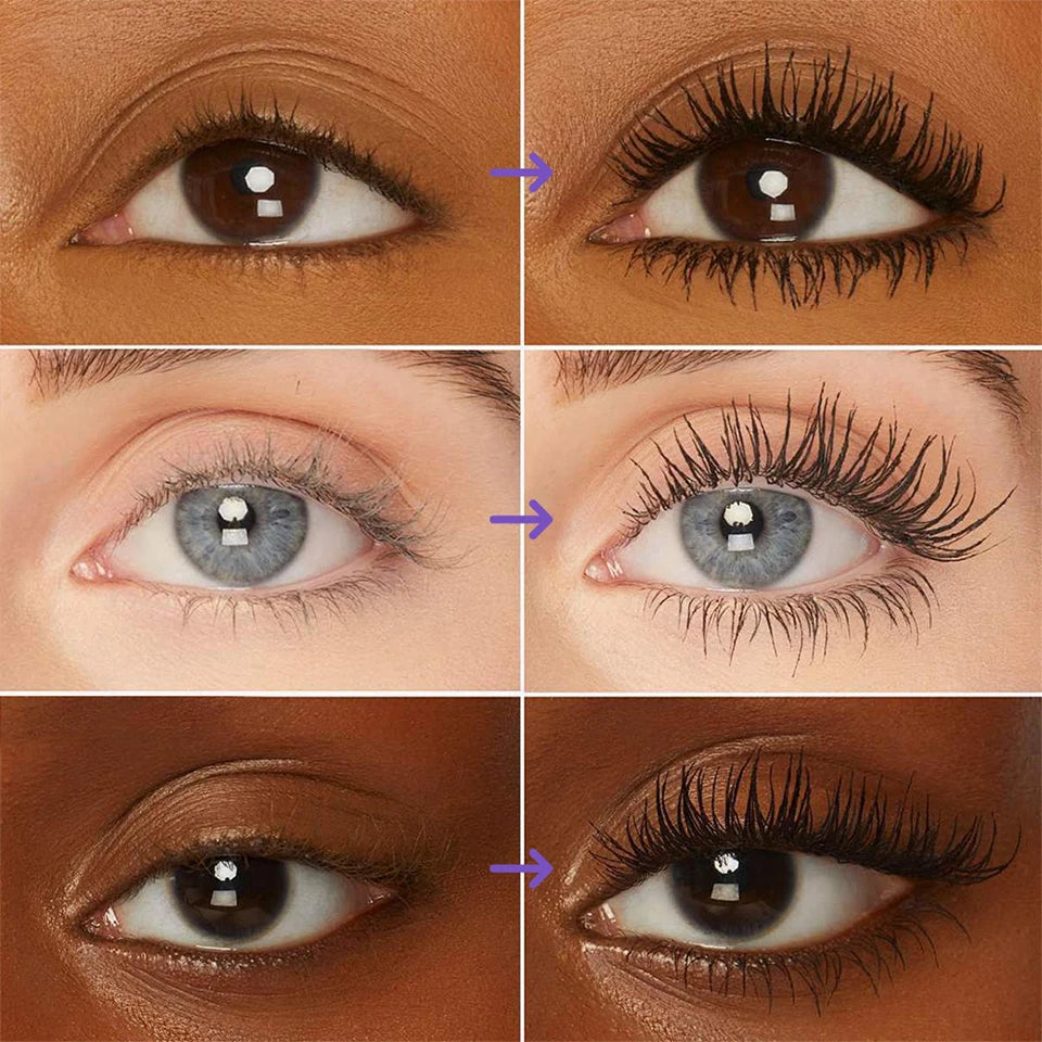 5D Mascara Waterproof Lengthening Eyelash Enhancer for Voluminous Curling Lashes Daily Makeup