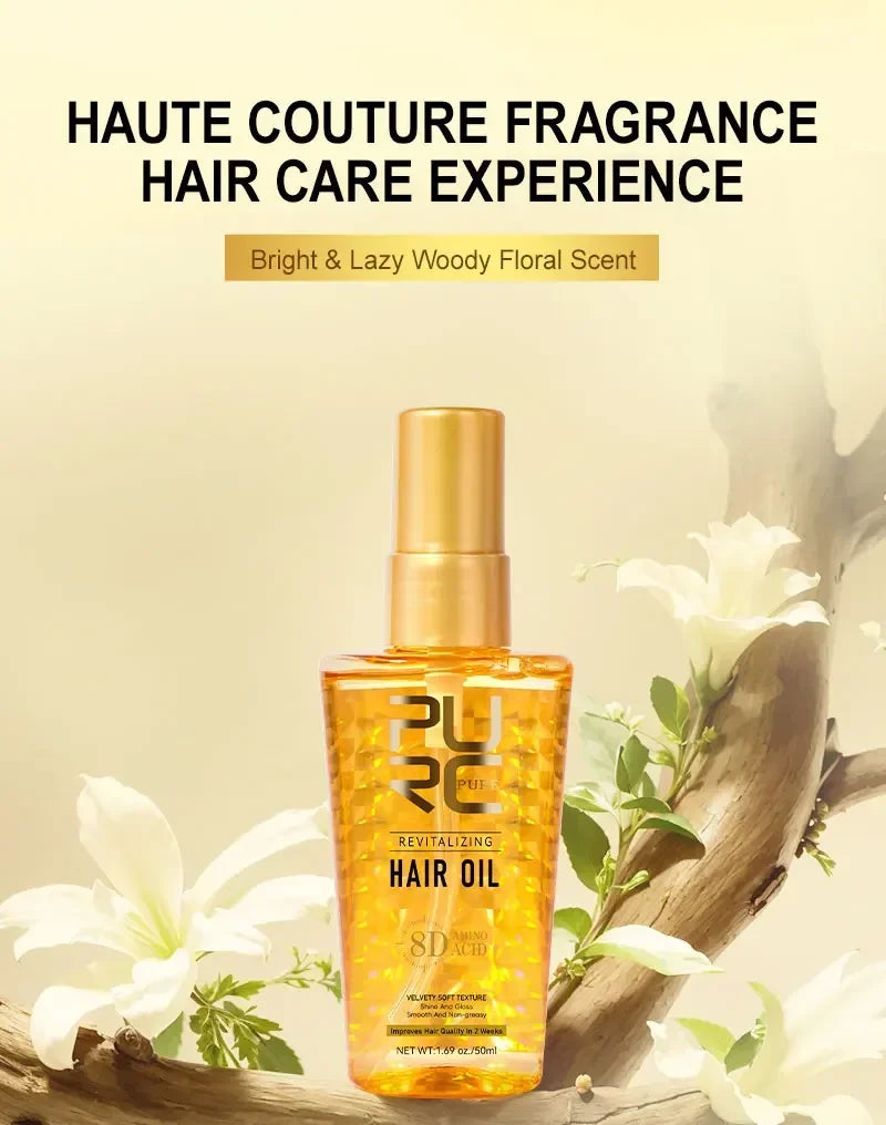 Amino Acid Hair Oil Nourishing Serum for Frizz Control and Heat Protection - 21