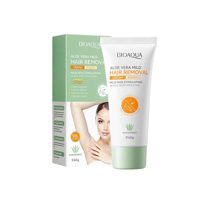 Hair Removal Cream Painless Depilatory Lotion Gentle Formula for Smooth Body Skin Care