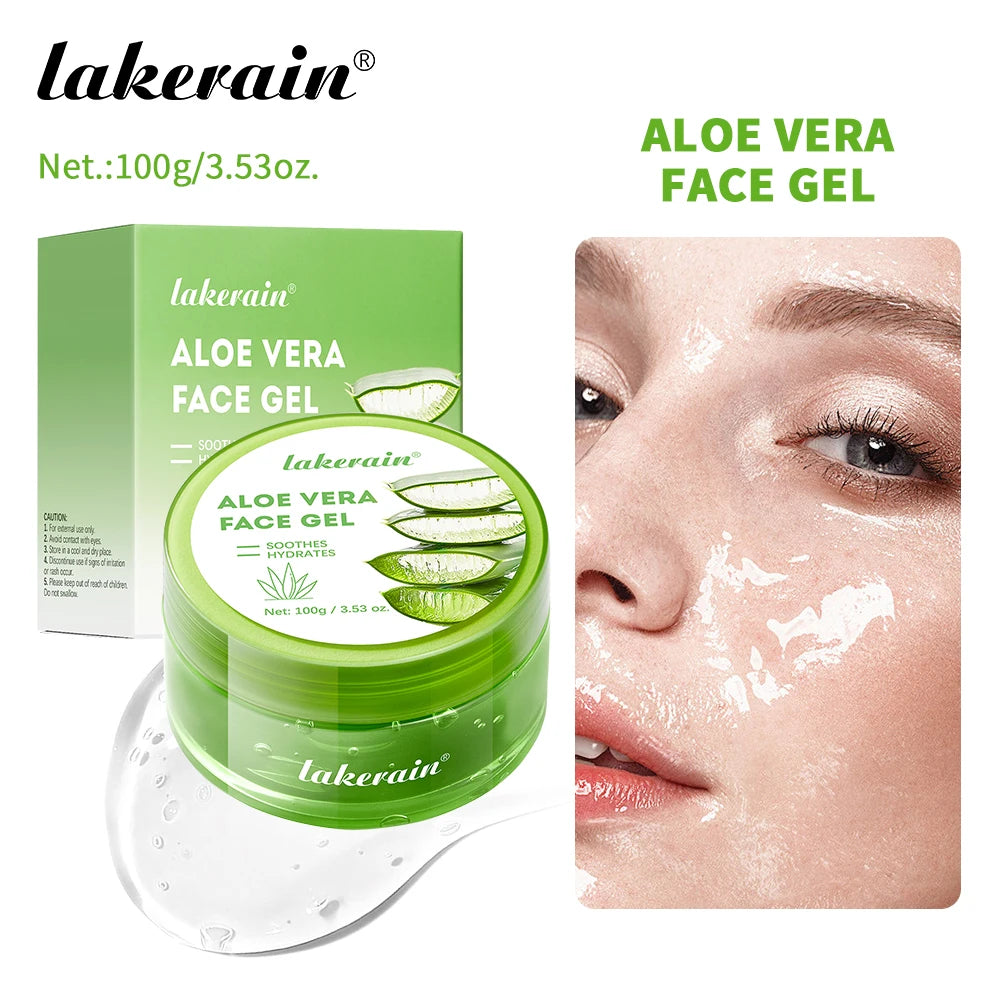 Aloe Vera Gel Moisturizing Facial Cream Soothing Skin Hydration for Daily Face Care Routine