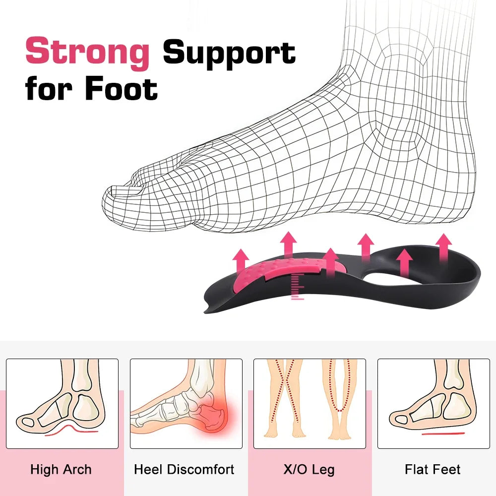 Arch Support Insoles Orthopedic Shoe Inserts for Flat Feet and Fallen Arches Relief - 2