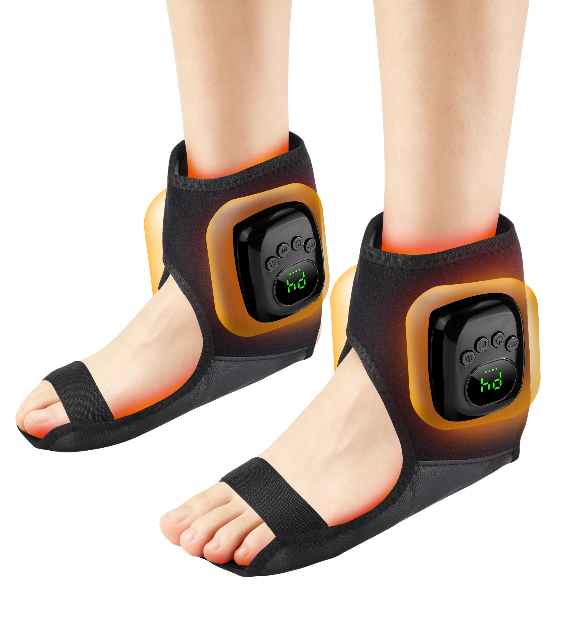 Airbag Ankle Massager Foot Compression Wrap with Heating for Pain Relief and Muscle Recovery - 17