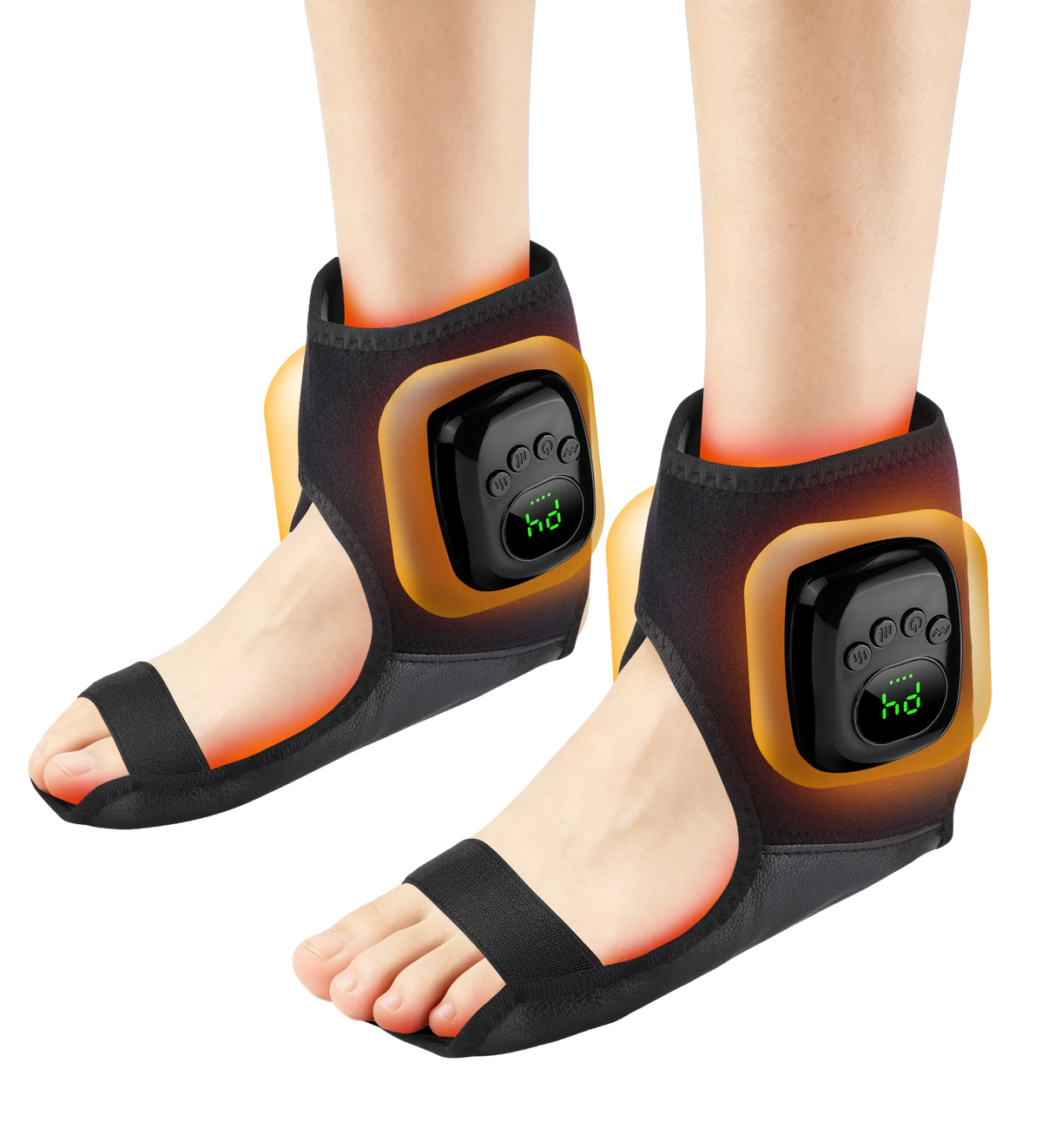 Airbag Ankle Massager Foot Compression Wrap with Heating for Pain Relief and Muscle Recovery