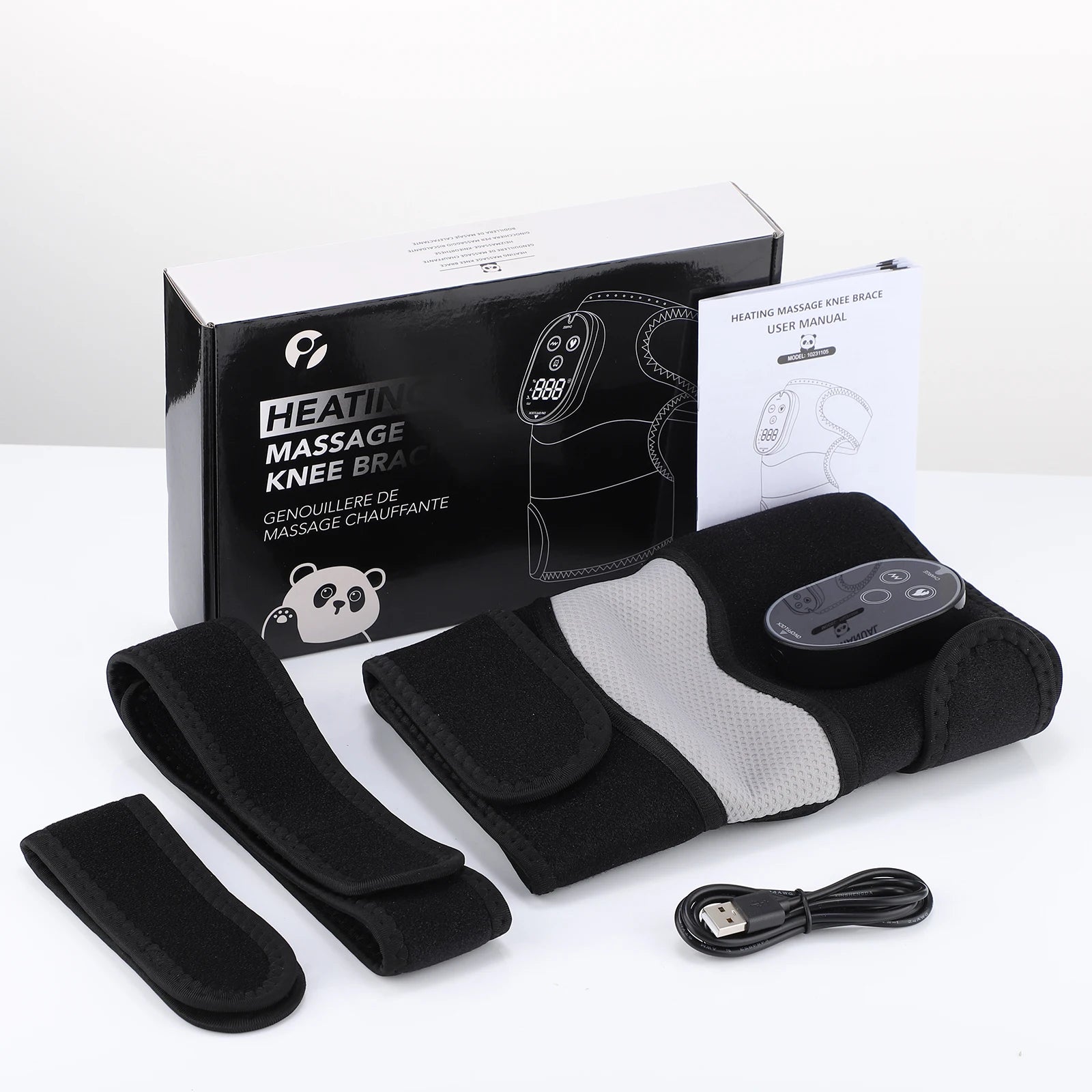 Knee Massager Electric Heat Vibration Wrap Heated Joint Relief for Leg Shoulder and Elbow Use - 15