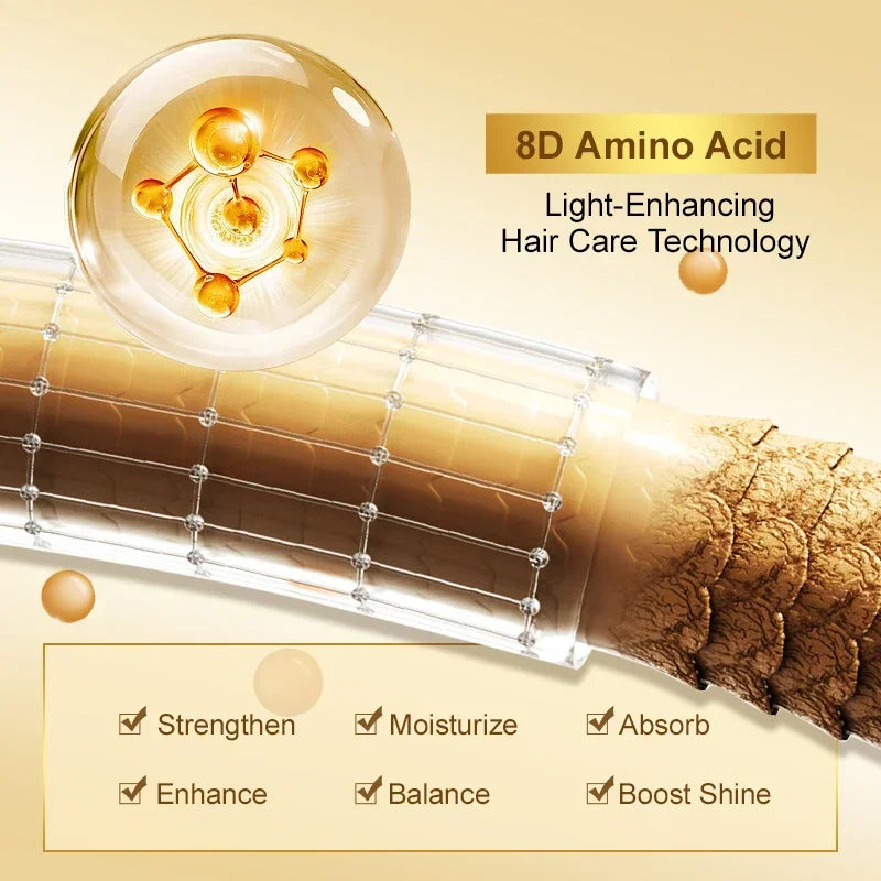 Amino Acid Hair Oil Nourishing Serum for Frizz Control and Heat Protection
