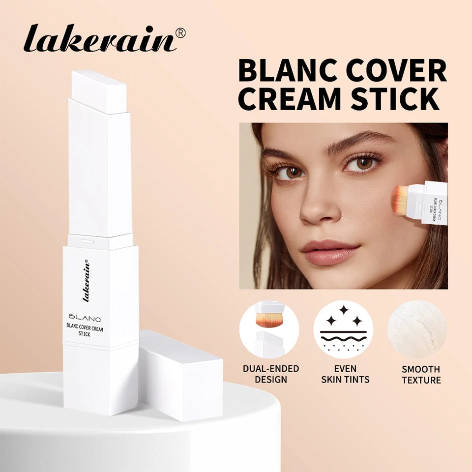 Blanc Cover Cream Stick Waterproof Foundation with Built-in Brush for Daily Natural Makeup - 7
