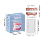 Temporary Dentures Realistic Fake Teeth Cosmetic Smile Cover for Missing Broken Teeth Comfort
