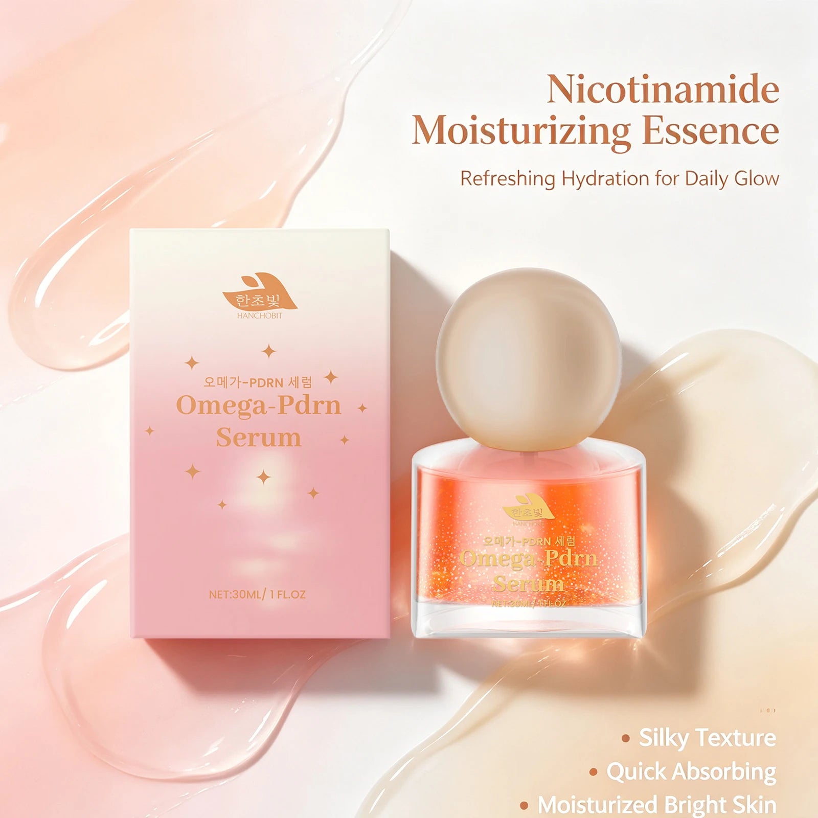 Niacinamide Hydrating Face Serum Facial Moisturizing Essence for Glowing Radiant Skin - 1