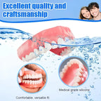 Full Mouth False Teeth Set Cosmetic Denture Kit for Instant Smile Enhancement